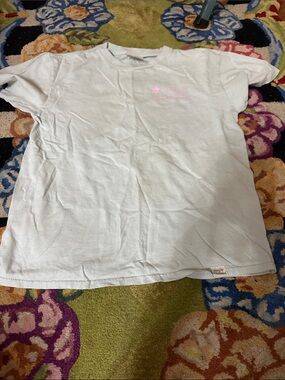 Simply Southern Light Blue Tee with Pink Logo